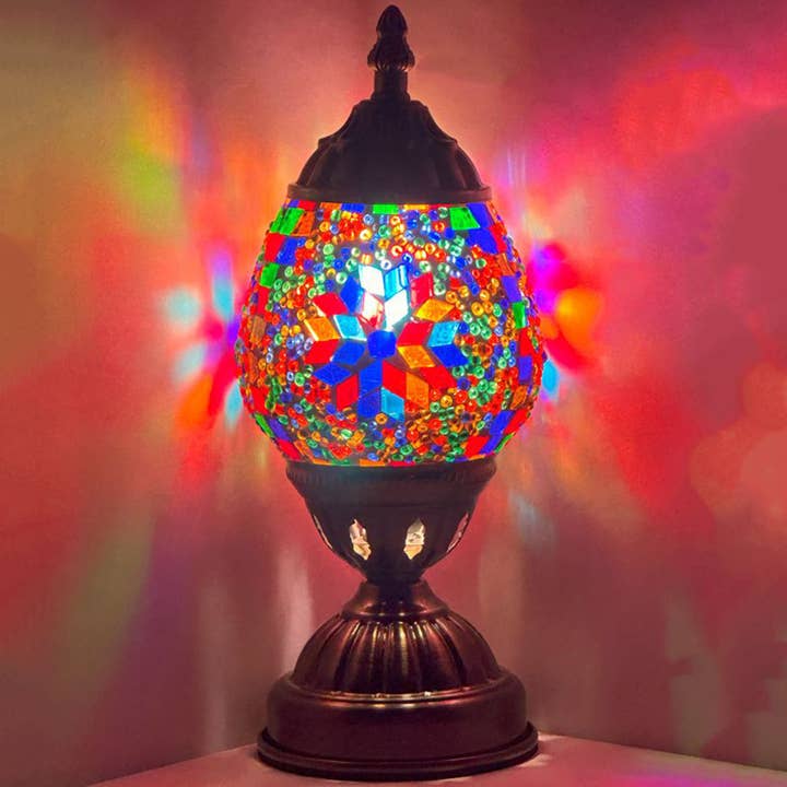 SILVERFEVER Mosaic Lamp Egg Shaped Multi Flower for wholesale by Silver Fever