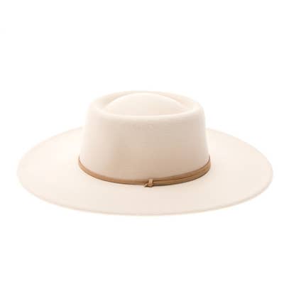 DNMC - Wholesale Fedora - Women's - Vegan Felt Bolero Rancher Hat w/ Chin Cord - 3 Colors1