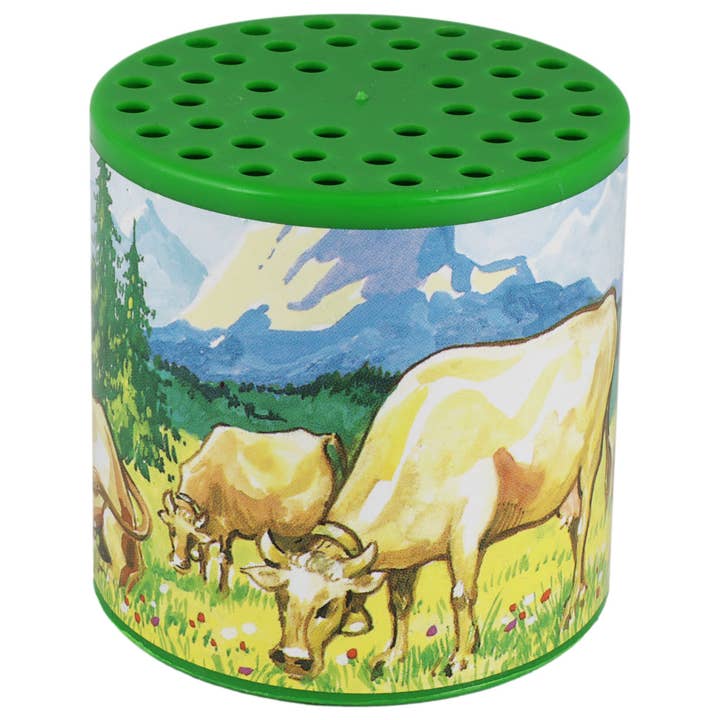 Tribal Trade GmbH - Wholesale Decorative Figurine - Animal sounds noise can cow alpine cow moo can green2