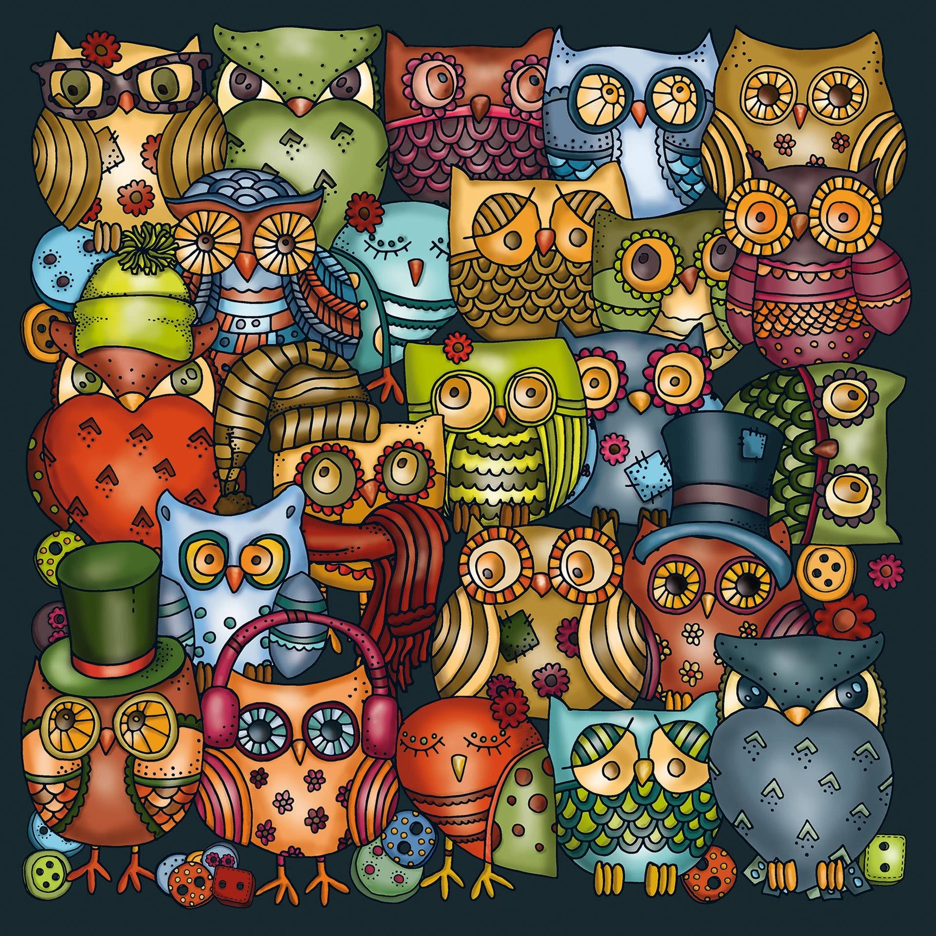 Curiosi – wholesale Puzzle – Adult – “Palapeli owls” puzzle1