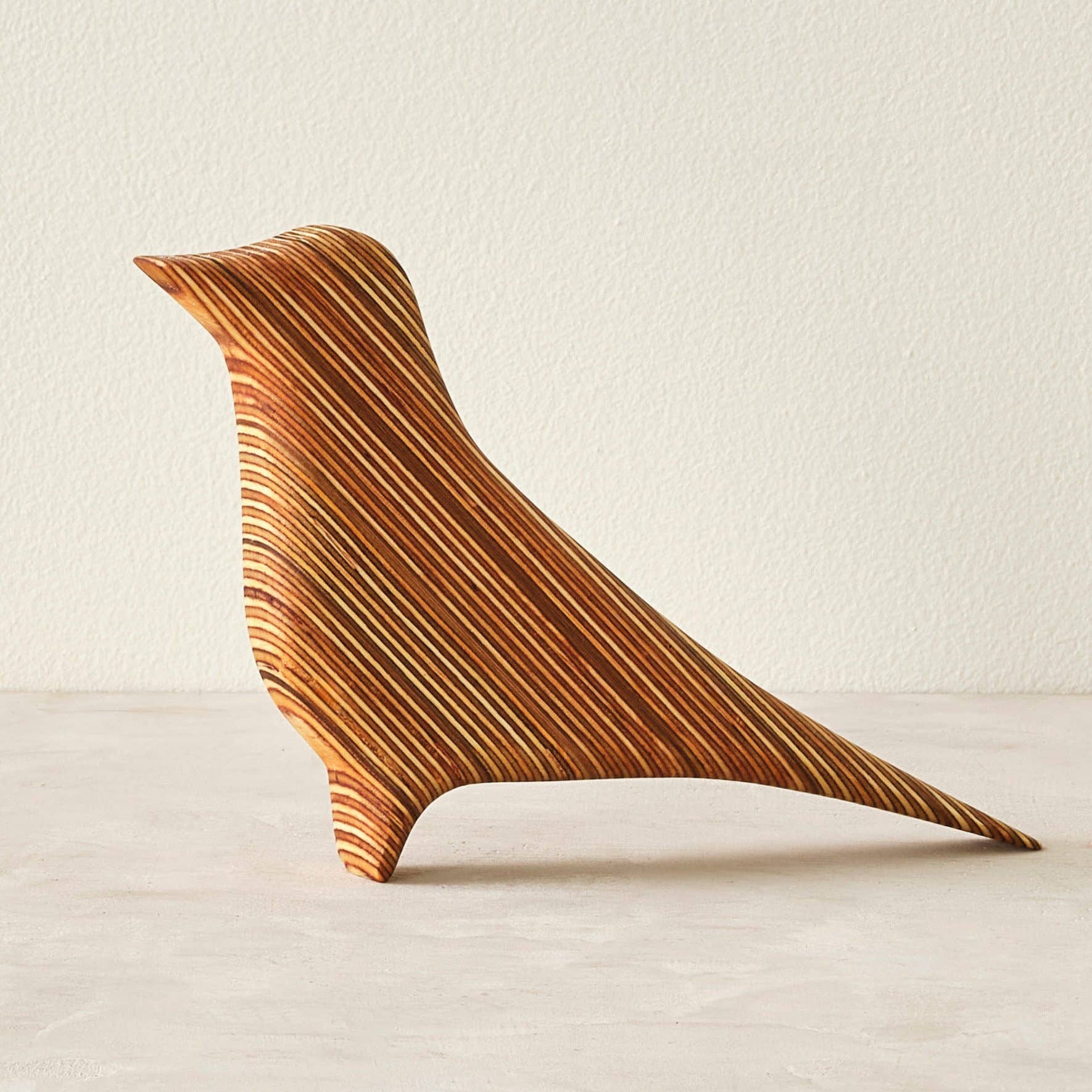 Relic Modern™ | Furniture & Objects - Wholesale Sculpture - Modern Minimalist Walnut and Baltic Birch Robin Sculpture2