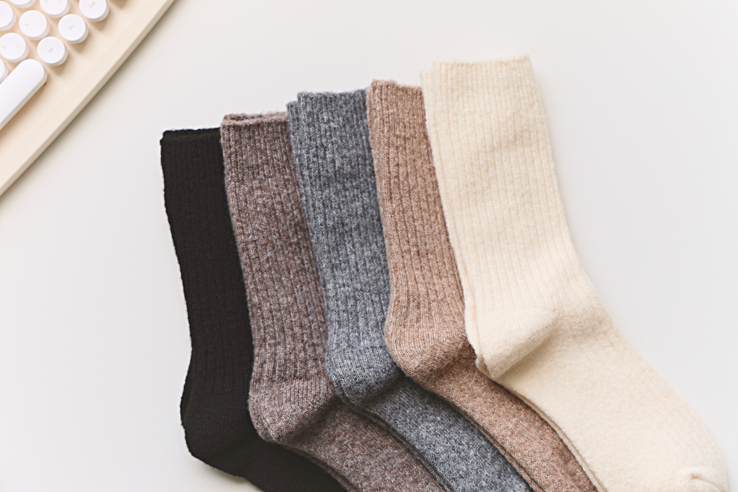 Happy Knits - Wholesale Socks - Women's - Warm Cashmere & Wool Blend Socks – Solid Colors for Winter9