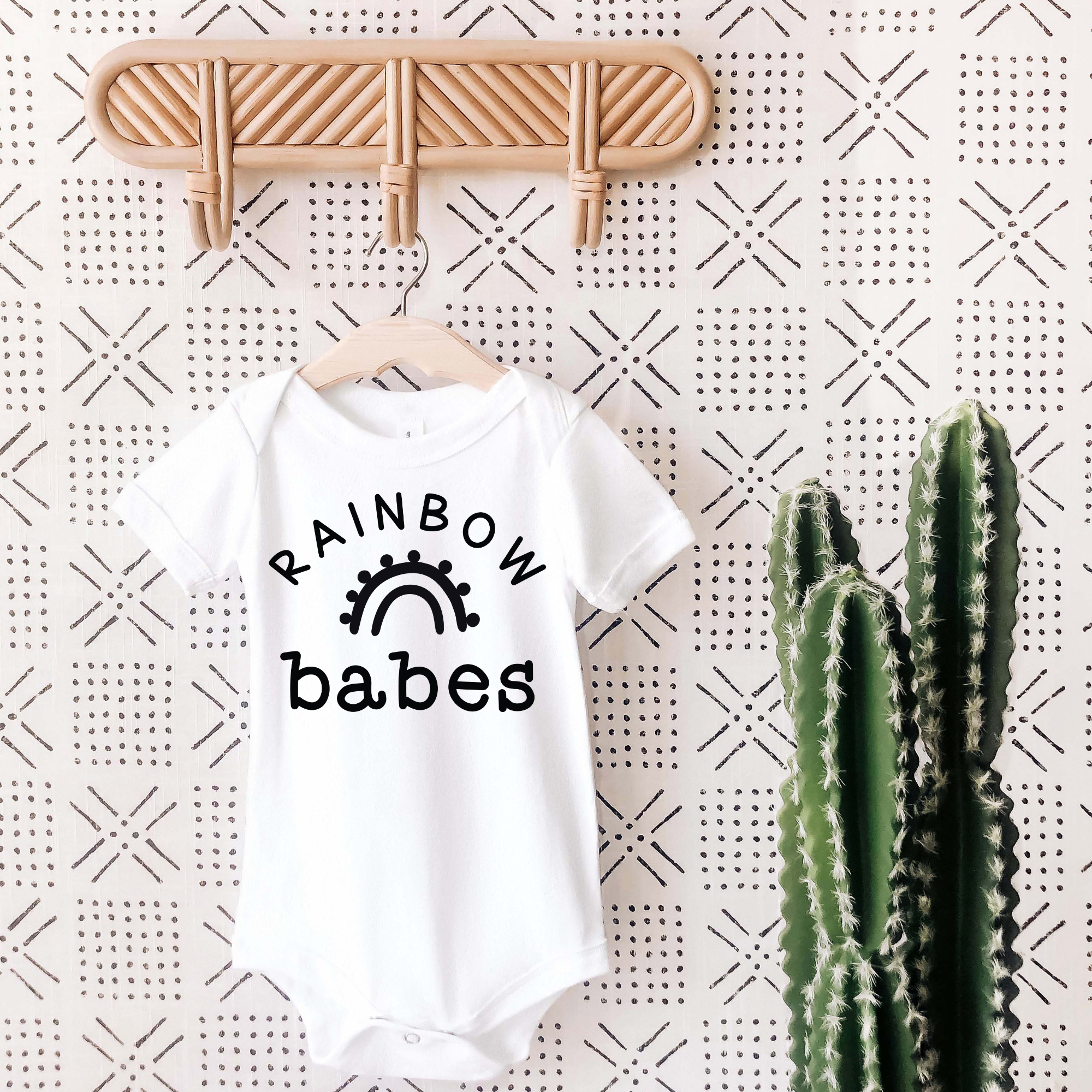 Wholesale Rainbow Babes Pregnancy Announcement Onesie® for your