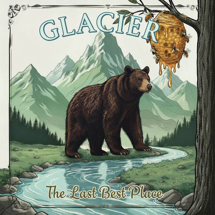 Glacier National Park Inspired Magnet for wholesale by Trailhead Candles