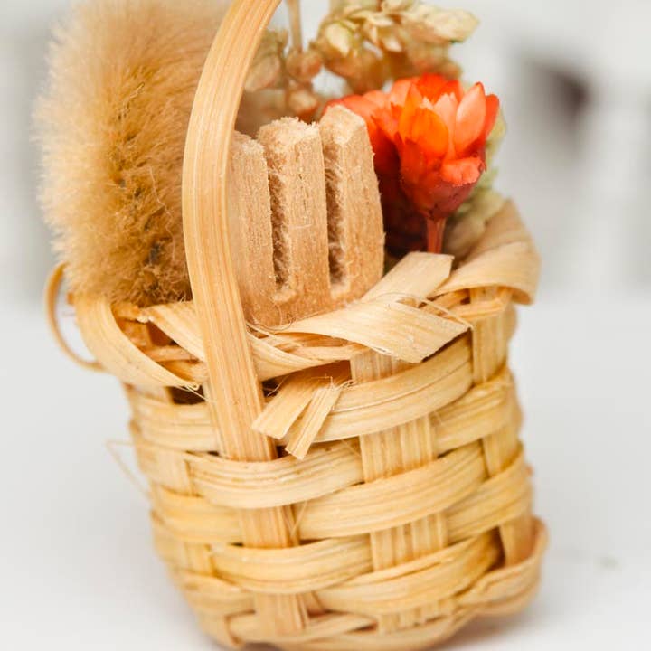 Factory Direct Craft - Wholesale Doll Accessory Kit - Kids - 1" Miniature Gardening Basket2