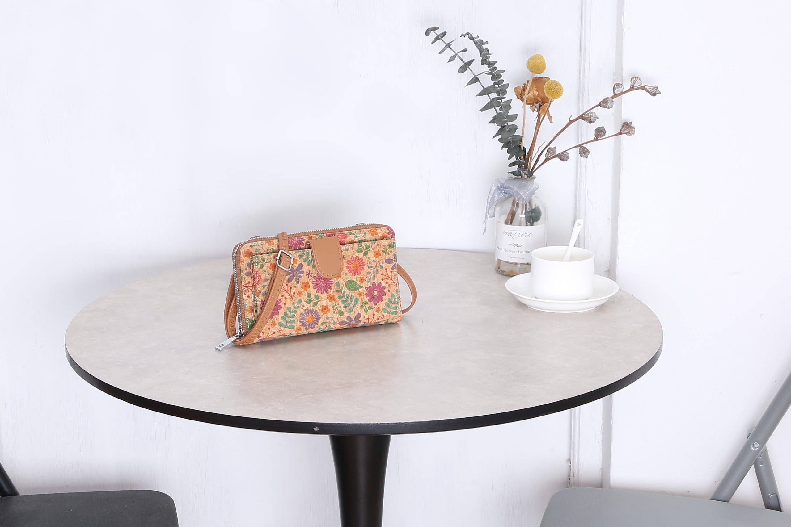 House of Milano - Wholesale Crossbodytas - Dames - Kurken Bloemenprint Crossbody Tas # JNY3150N20257