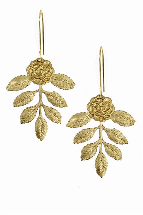 Brass Sand - Wholesale Dangle Earrings - Garden Magic