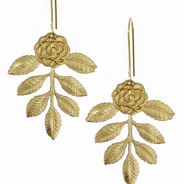 Brass Sand - Wholesale Dangle Earrings - Garden Magic0