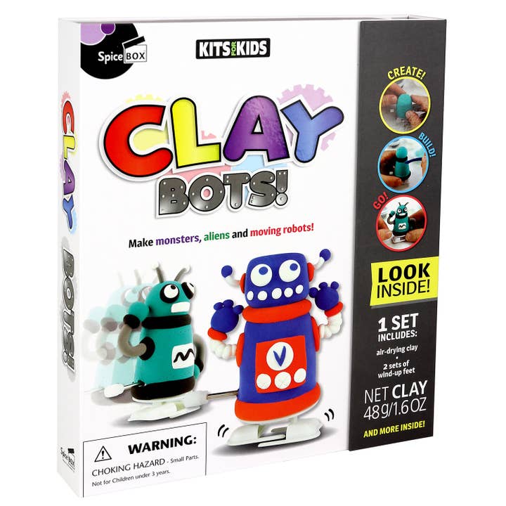 Kits for Kids Clay-Bots for wholesale by SpiceBox Product Development LTD
