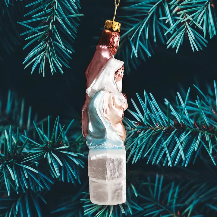 OrnamentallyYou - Wholesale Ornament - Oh Holy Night Nativity Scene Glass Christmas Ornament3