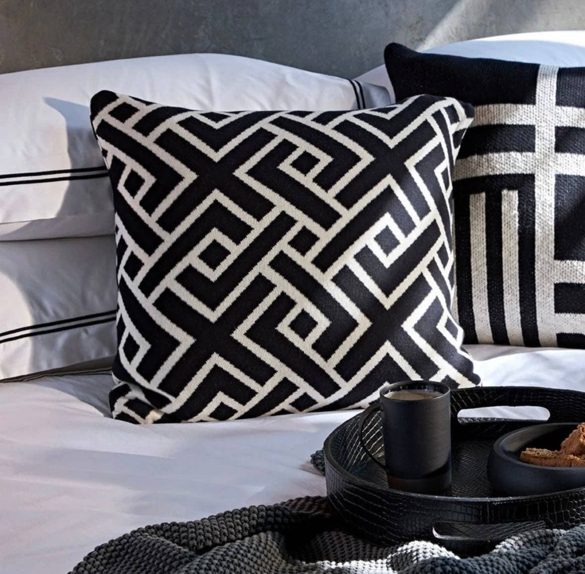 The African Home Goods – Capa de almofada decorativa por atacado – Capas de almofada Interlock de malha de algodão puro e algodão Scatter0