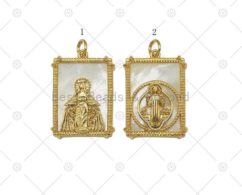 BestBeads&Beyond - Wholesale Individual Charm/Pendant - Virgin Mary Charm, Sku#Z1426
