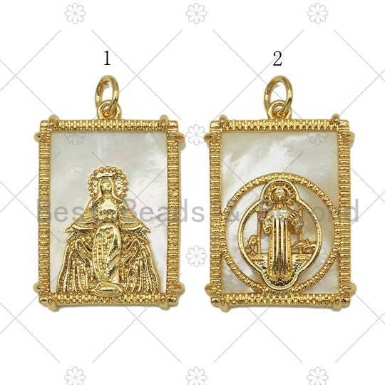 BestBeads&Beyond - Wholesale Individual Charm/Pendant - Virgin Mary Charm, Sku#Z14260