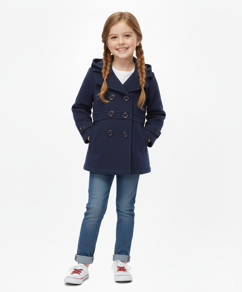 Unik – wholesale Kappa - Barn – Unik Flickors Fleecejacka med Huva 2-414