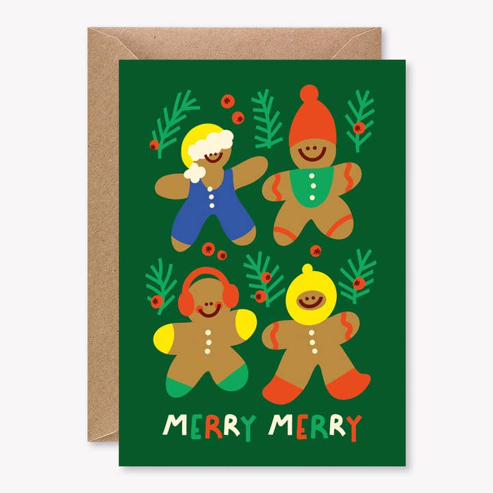 Merry Merry - Greeting card for wholesale by Lulu la nantaise