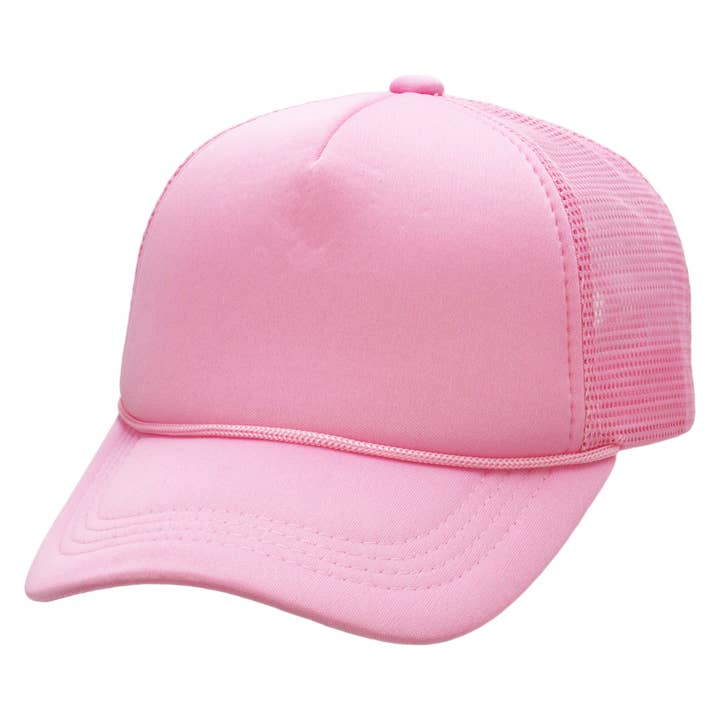 Cap Zone - Wholesale Baseball Cap - Kids - Kids Five Panel Sponge Padded Trucker Hat18