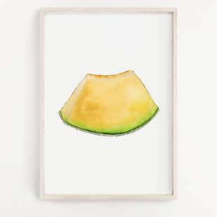 Cantaloupe Print for wholesale by Jennie Kilcup Watercolors