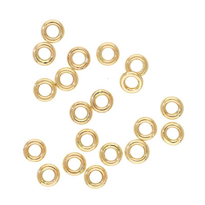 Anello chiuso in oro massiccio 1x3,5 mm per la vendita all'ingrosso da parte di Jewels of Mewar