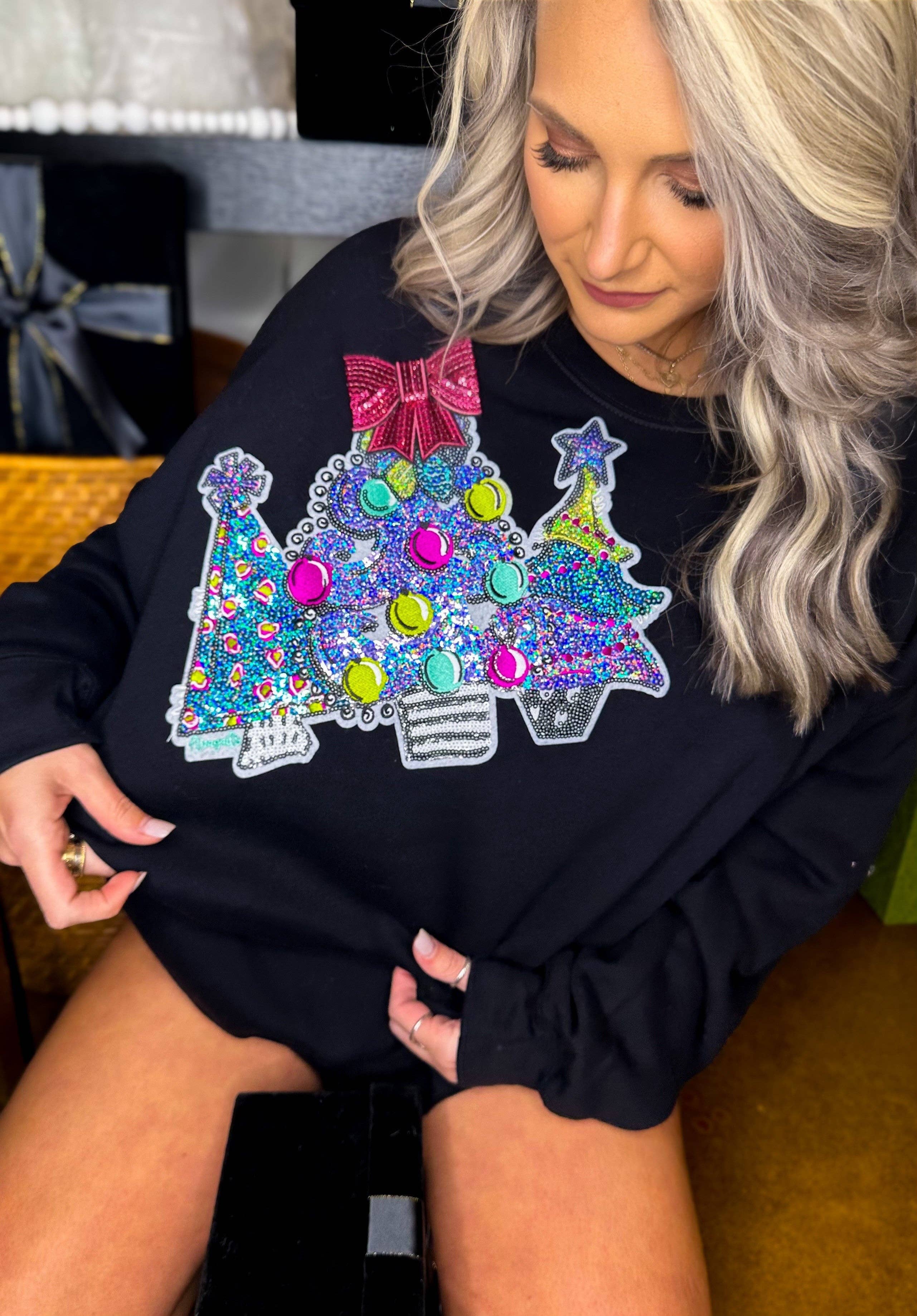 Anagails – Engroshandel Sweatshirt - Dame – Beyond Shimmer julemorgensweatshirt3