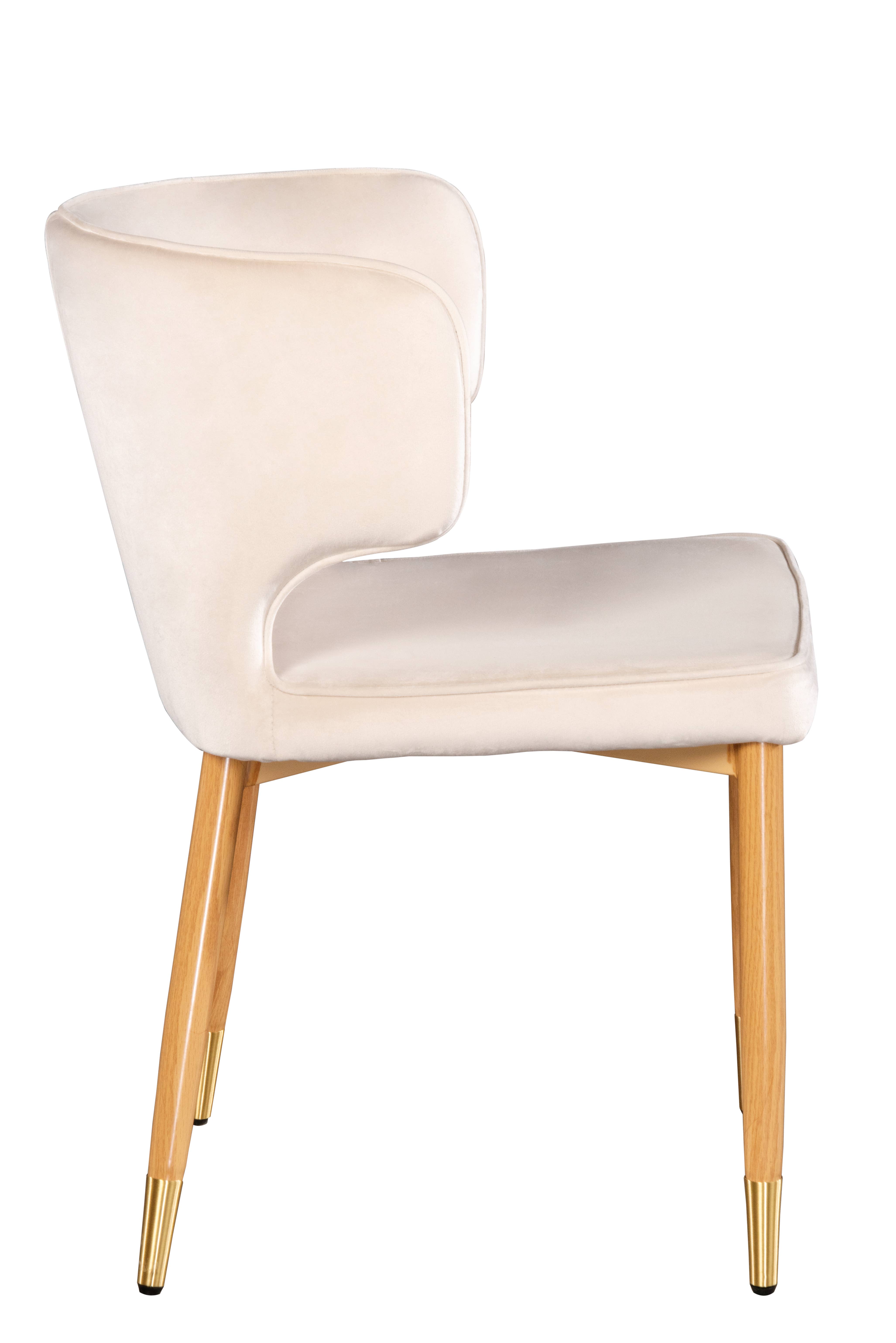 Statements by J - Wholesale Chair - Kayla Curved Upholstered Velvet  Dining Chair11