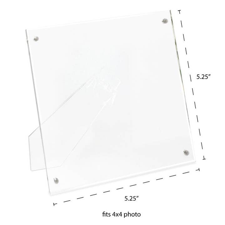 Isaac Jacobs International - Wholesale Picture Frame - Isaac Jacobs Clear Plain Magnetic Acrylic Picture Frame