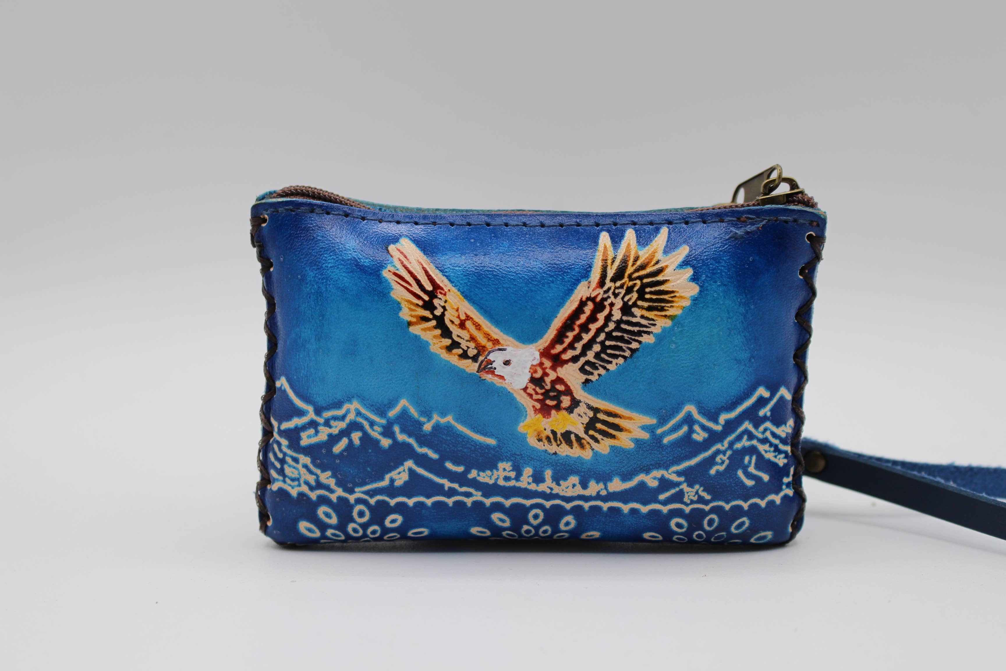 Sunflower Handmade leather inc - Wholesale Coin Purse - Women's - Handmade Leather coin purse credit card American eagle4
