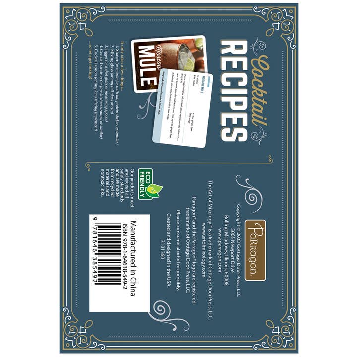 Cottage Door Press - Wholesale Mixology & Beverage - The Art of Mixology Cocktail Recipes Cards3