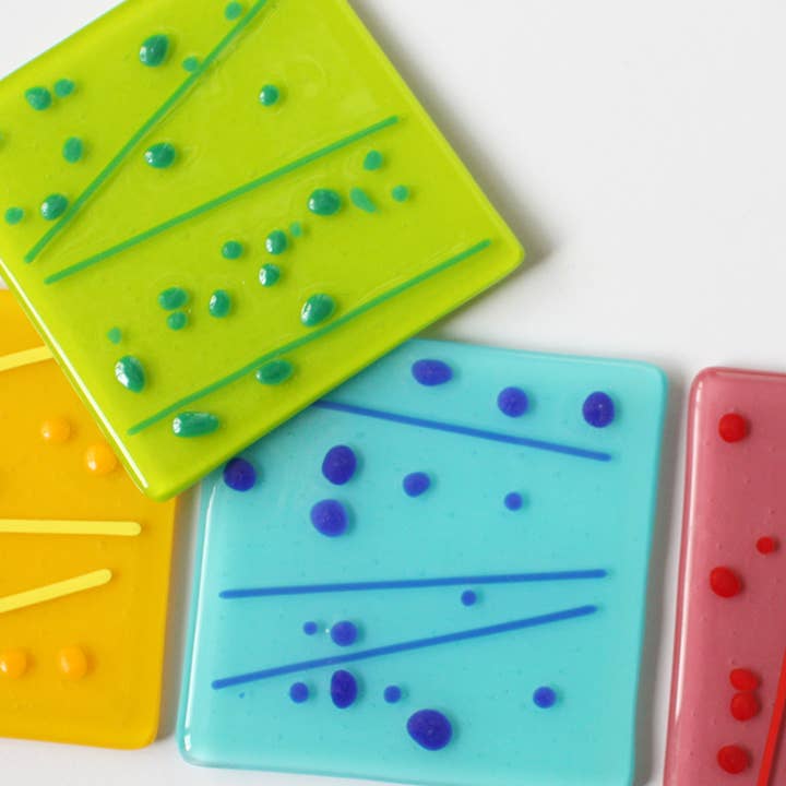 Jazzy Coasters for wholesale by molten wonky