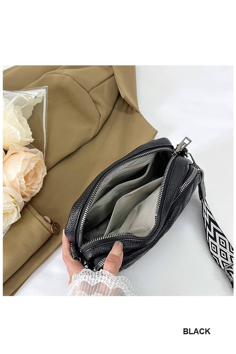 Vanilla Monkey – Engroshandel Crossbodytaske - Dame – Quiltet vegansk læder crossbody kamerataske6