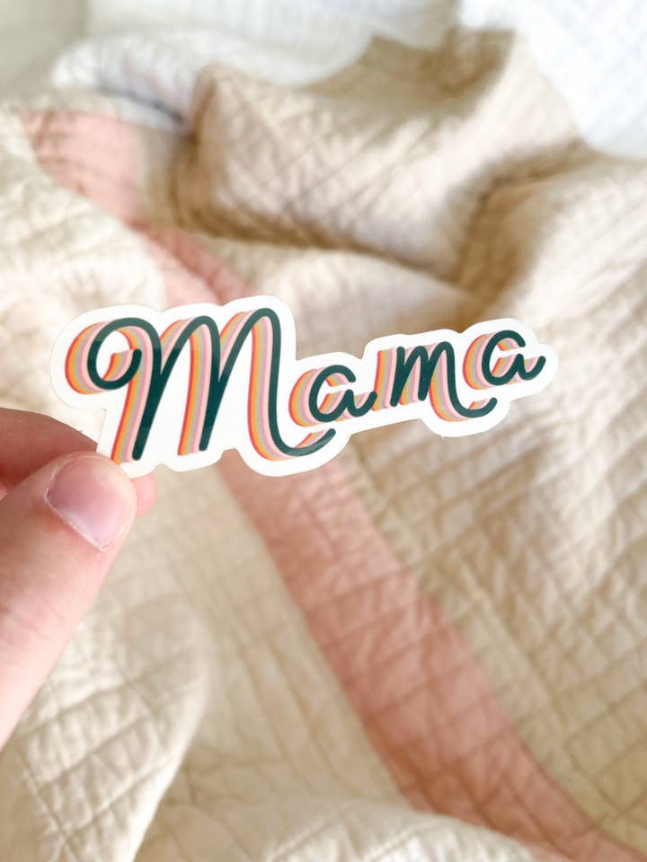 Adesivo mamãe por atacado de Put a Pompom on It