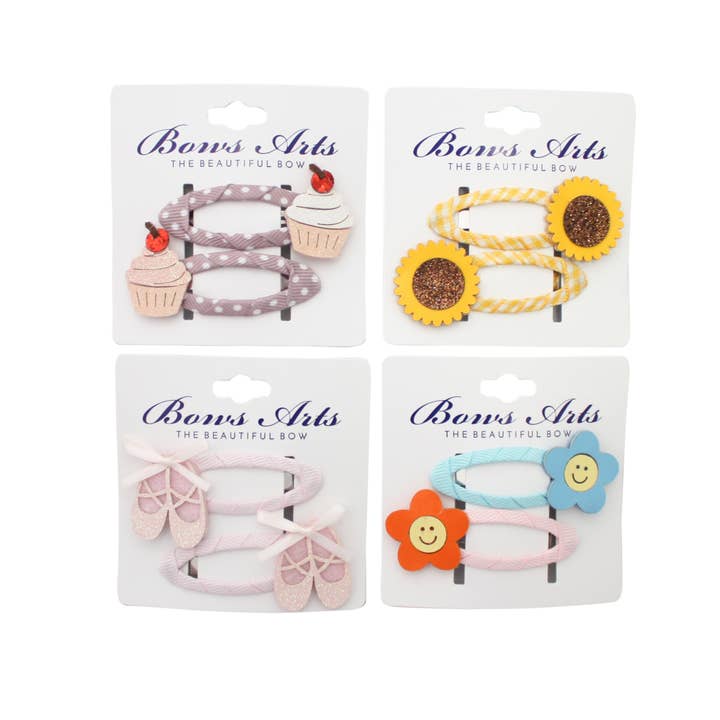 Bows Arts – Clips para cabelo - Criança por atacado – Conjuntos de Clipes Pop