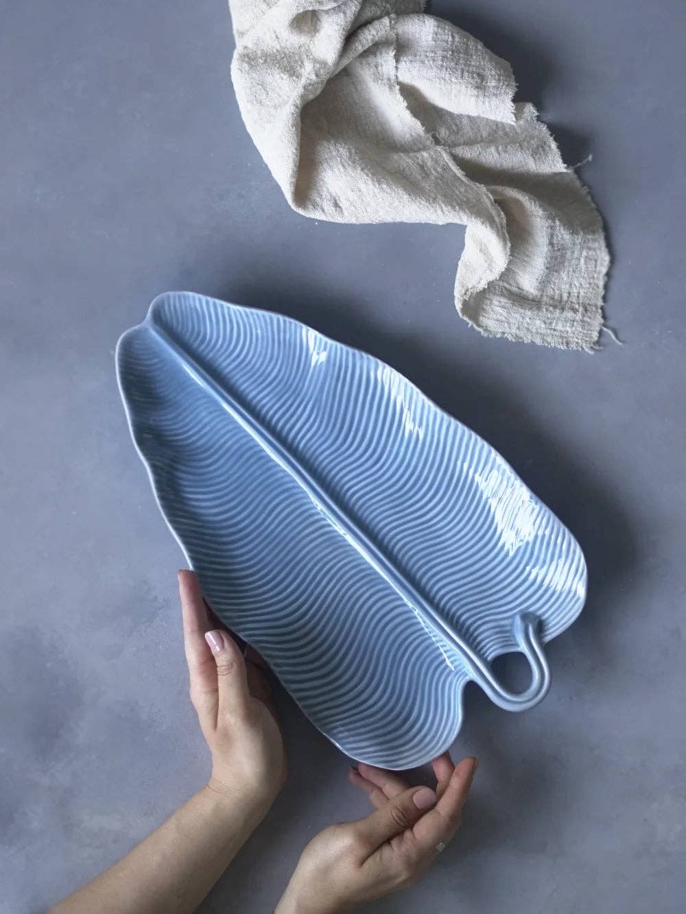 CerAmor Cerâmica - Wholesale Decorative Tray - Palm Leaf Alley2