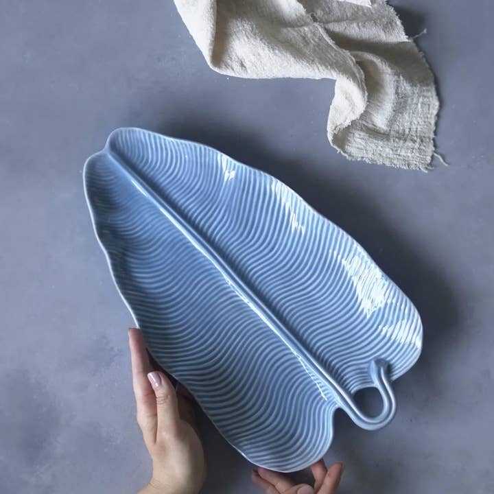 CerAmor Cerâmica - Wholesale Decorative Tray - Palm Leaf Alley2