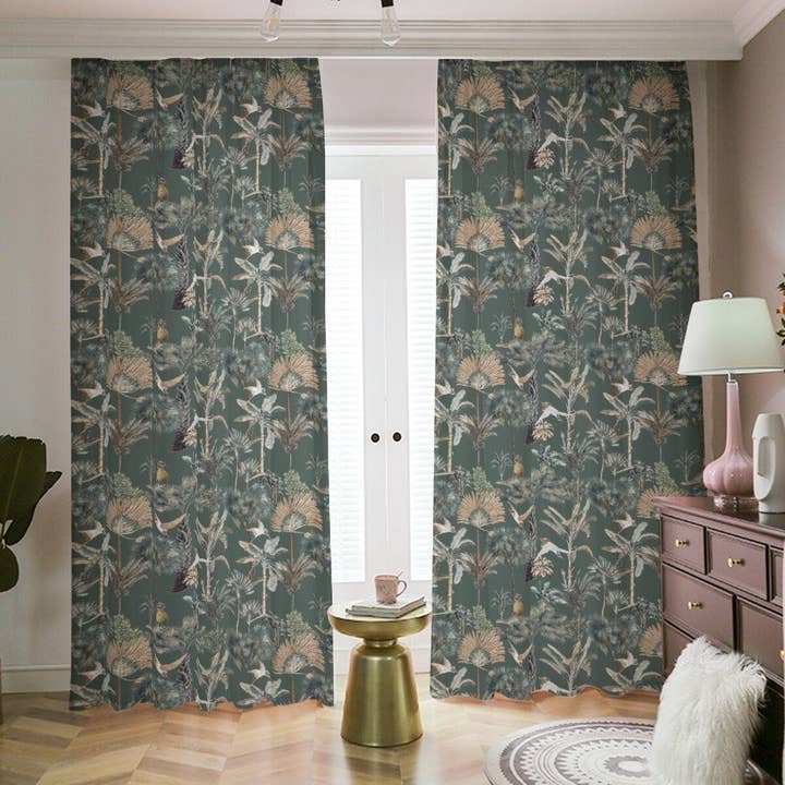 Empowering Decor - Wholesale Curtain - Tropical Patterned Blackout Curtains3