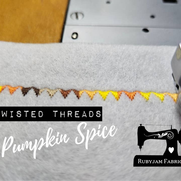 Rubyjam Fabric – wholesale Thread – Twisted Threads - Pumpkin Spice, 5000M spool, poly thread3