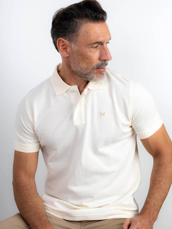 Custi Mikelo - Wholesale Polo - Men's - Basic Cream Polo