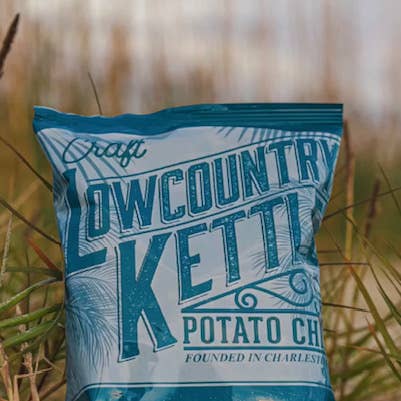 Lowcountry Kettle - Venta al por mayor Patatas fritas - Patatas fritas con sal marina - 24 bolsas