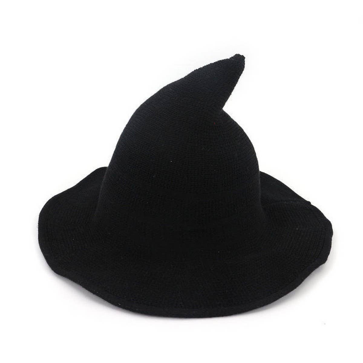 NINEXIS - Wholesale Boater Hat - Women's - CWAH1676_Regular Foldable Knitted Halloween Witch Hat1