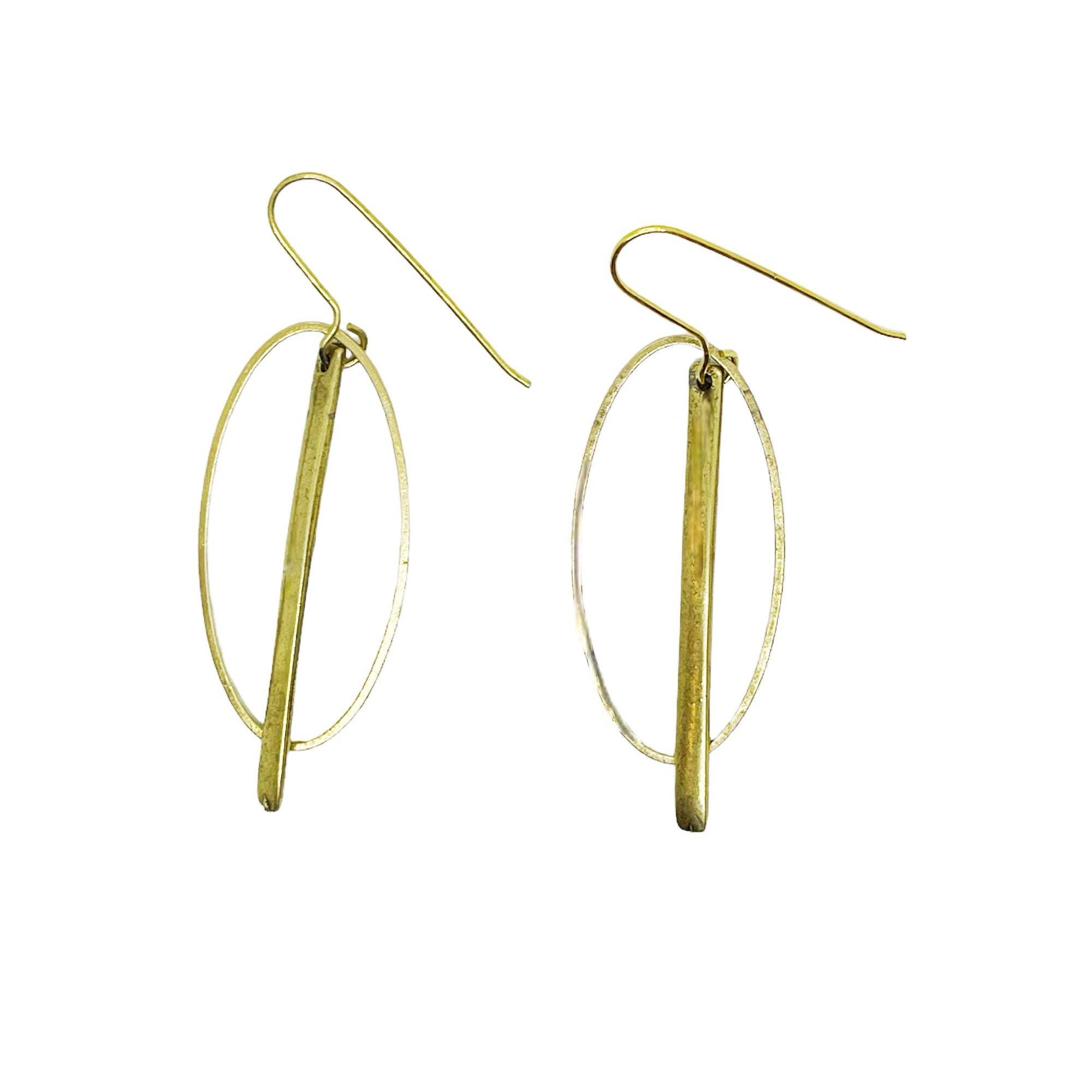 Gloria Mago - Wholesale Hangende/ronde oorbellen - CatEye oorbel in goud0