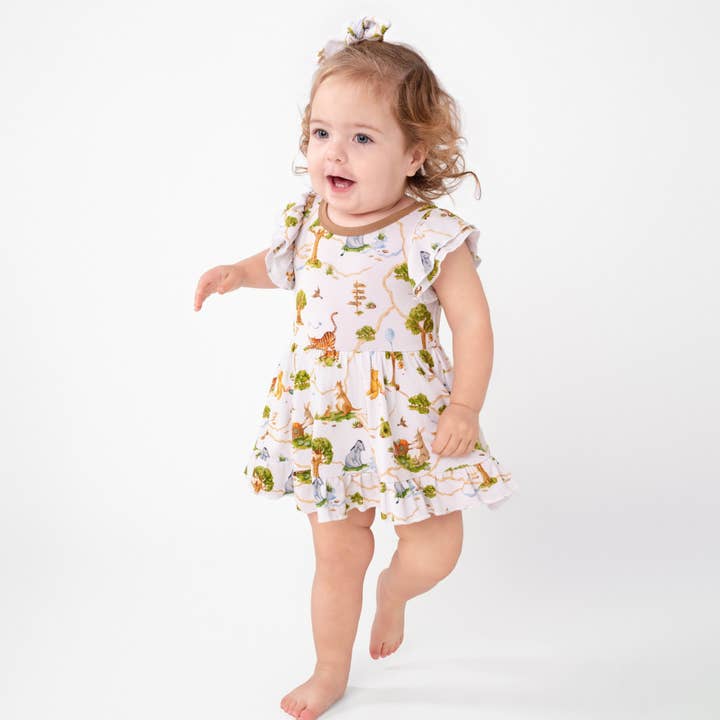 Jammie Session formerly Big Dreams Little Jammies - Wholesale Dress - Kids - Oh Bother, It's Bedtime Bodysuit Twirl Dress