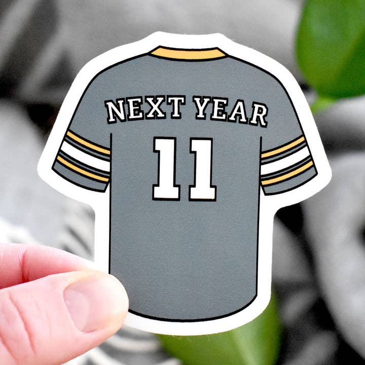 WI Football Next Year Sticker for wholesale by Wild North Co