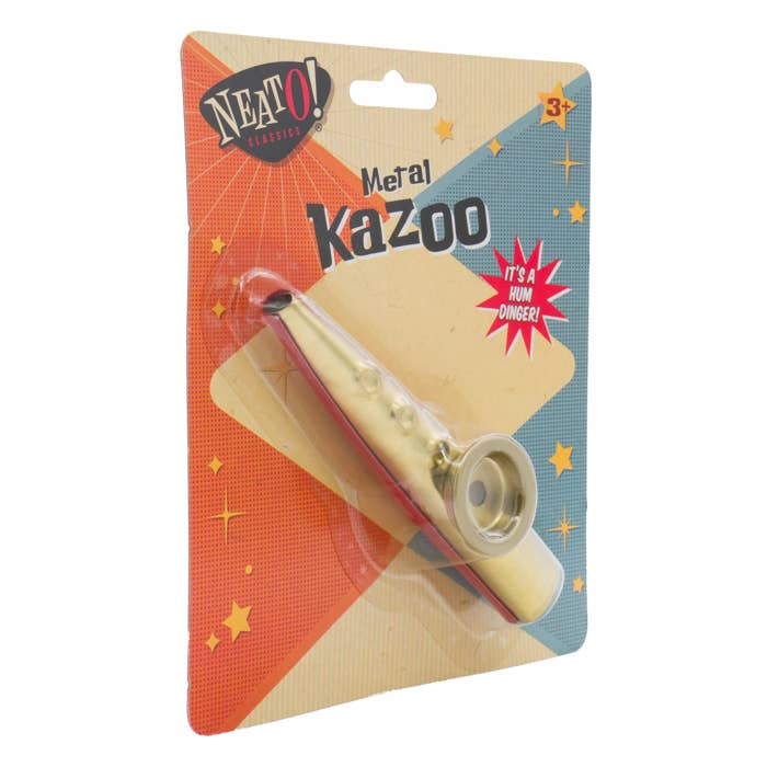Toysmith - Wholesale Musical Toy - Kids & Baby - Neato! Metal Kazoo 4.75"- Retro Classic, vintage toys3
