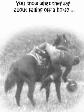 Fall Off Horse Humorous Get Well Greeting Card Funny LOL for wholesale by GrammaBurp Humorous Greeting Cards