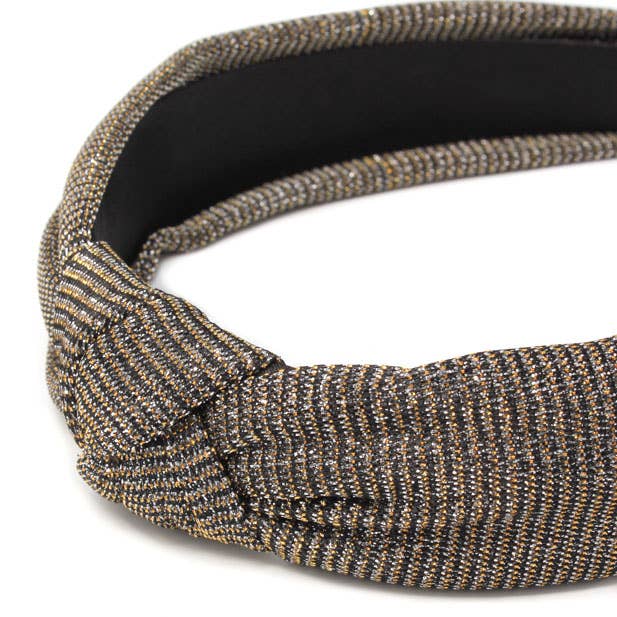 Inca UK – wholesale Fashion headband – women's – Metallic Knotted Aliceband1