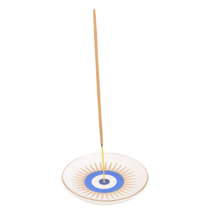 Something Different Wholesale - Wholesale Incense Holder - All Seeing Eye Ceramic Incense Holder Plate1