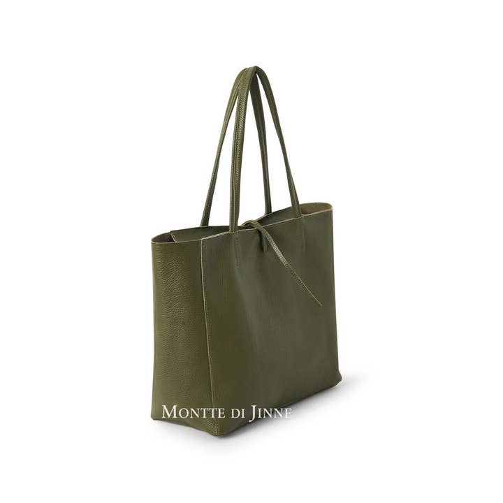MONTTE DI JINNE – Engroshandel Tote bag - Dame – Italiensk håndlavet ægte læder overdimensioneret tote taske12