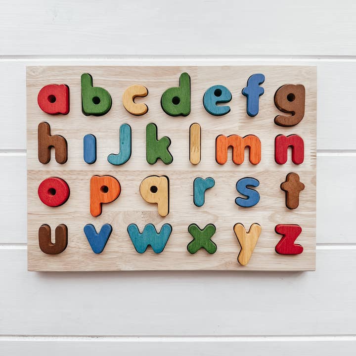Puzzle de letras minúsculas para venta al por mayor de Q Toys