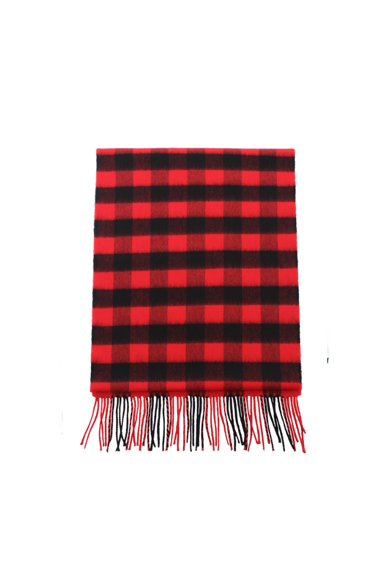David And Young - Wholesale Scarf - Unisex - Softer than Cashmere PLAID BUFF Vegan Cashmere Touch Scarves36