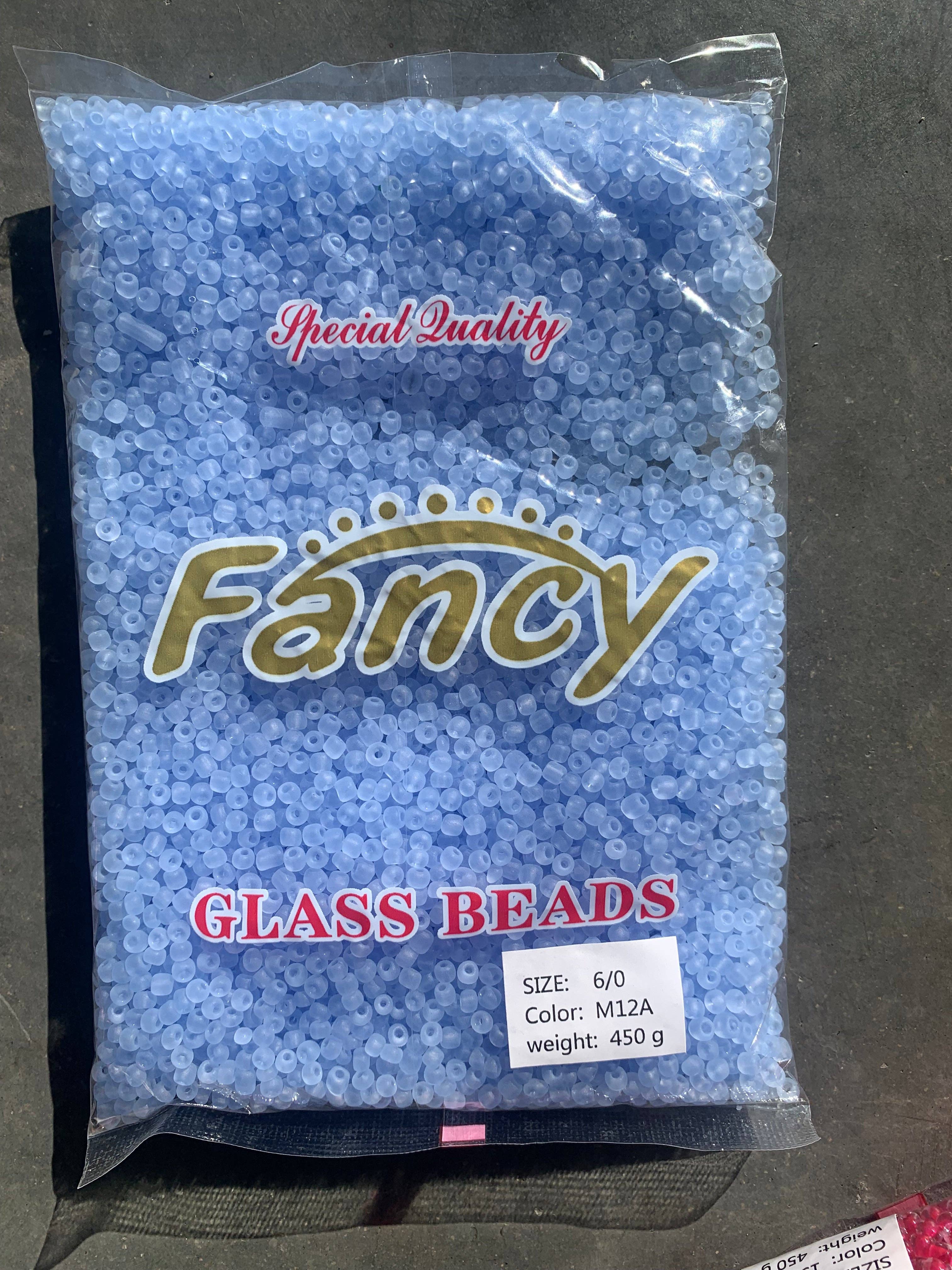 MaddieMayShop - Venta al por mayor Cuentas - Perlas de semillas 6/0, perlas de semillas a granel, perlas de vidrio esmerilado de 450 gramos18