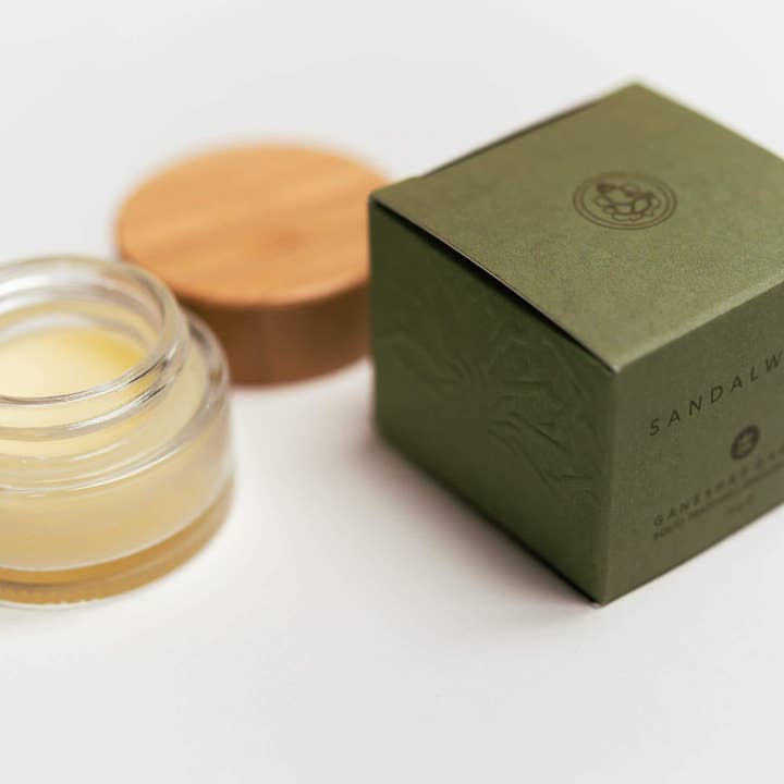 Ganesha's Garden Sandalwood Solid Perfume for wholesale by Between Heaven & Earth Mfg.